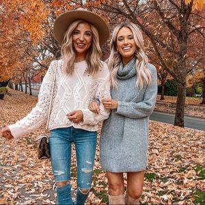 Topshop Turtleneck Sweater Dress